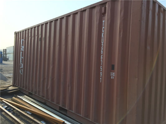 Cina 33 Cbm Steel 20 Foot Storage Container Untuk Pengiriman Kargo / Transportasi Intermodal pemasok