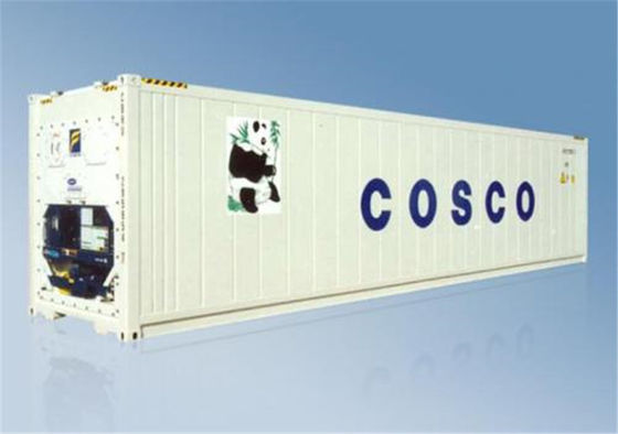 Cina Logam yang Digunakan Reefer Container Dimensi OD 12.2m * 2.44m * 2.6m pemasok