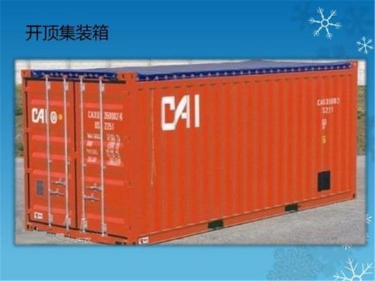 Cina Baja Terbuat Buka Top Shipping Container Payload 30500kg / High Cube Buka Top Container pemasok