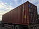 Barang 45HQ Second Hand Goods High Cube Shipping Container RED Color pemasok